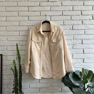 Reformation Jennings Shirt Jacket Corduroy Shacket